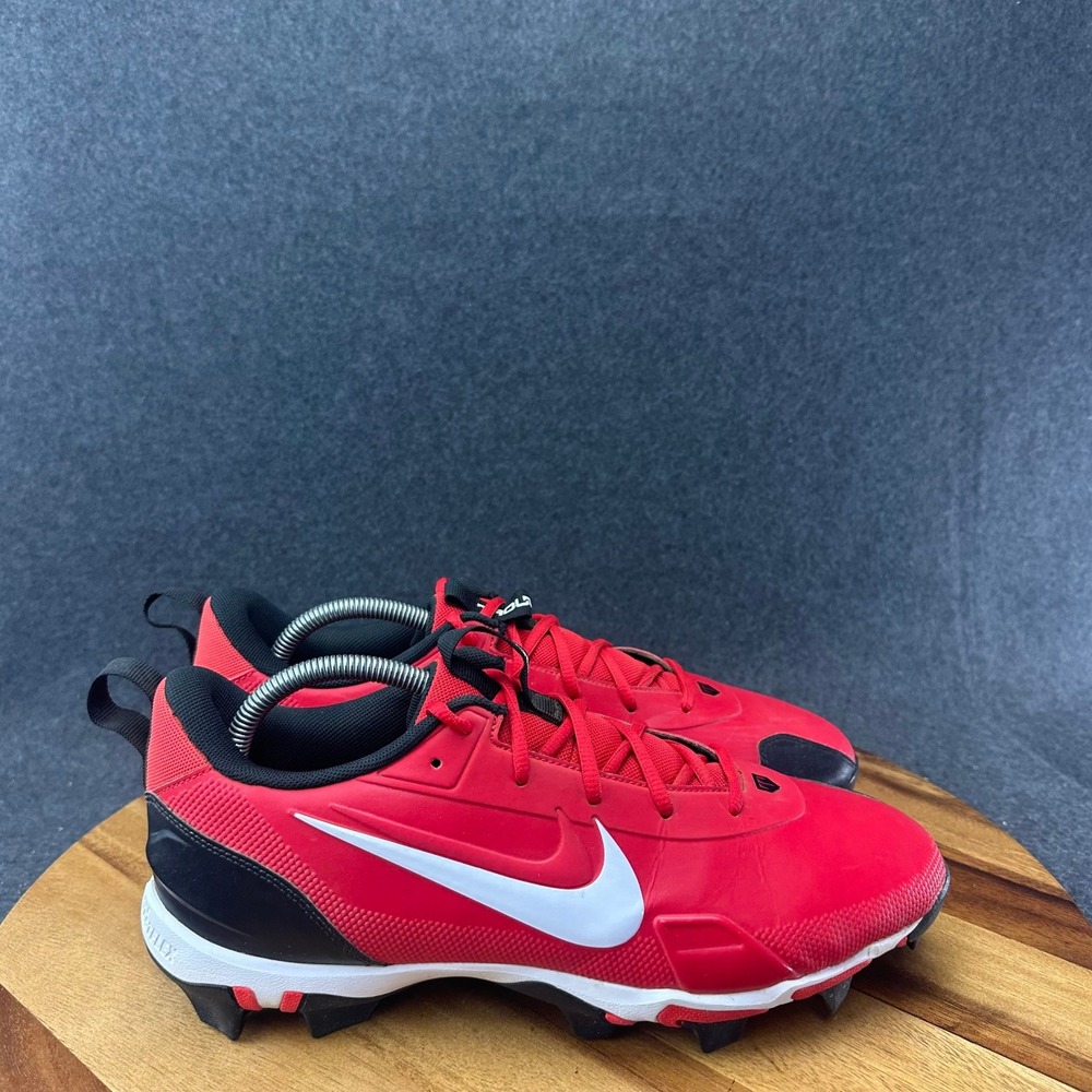 Men's Nike Baseball Cleats Force Trout 9 Keystone Red White FB9728-600 Mens 10.5